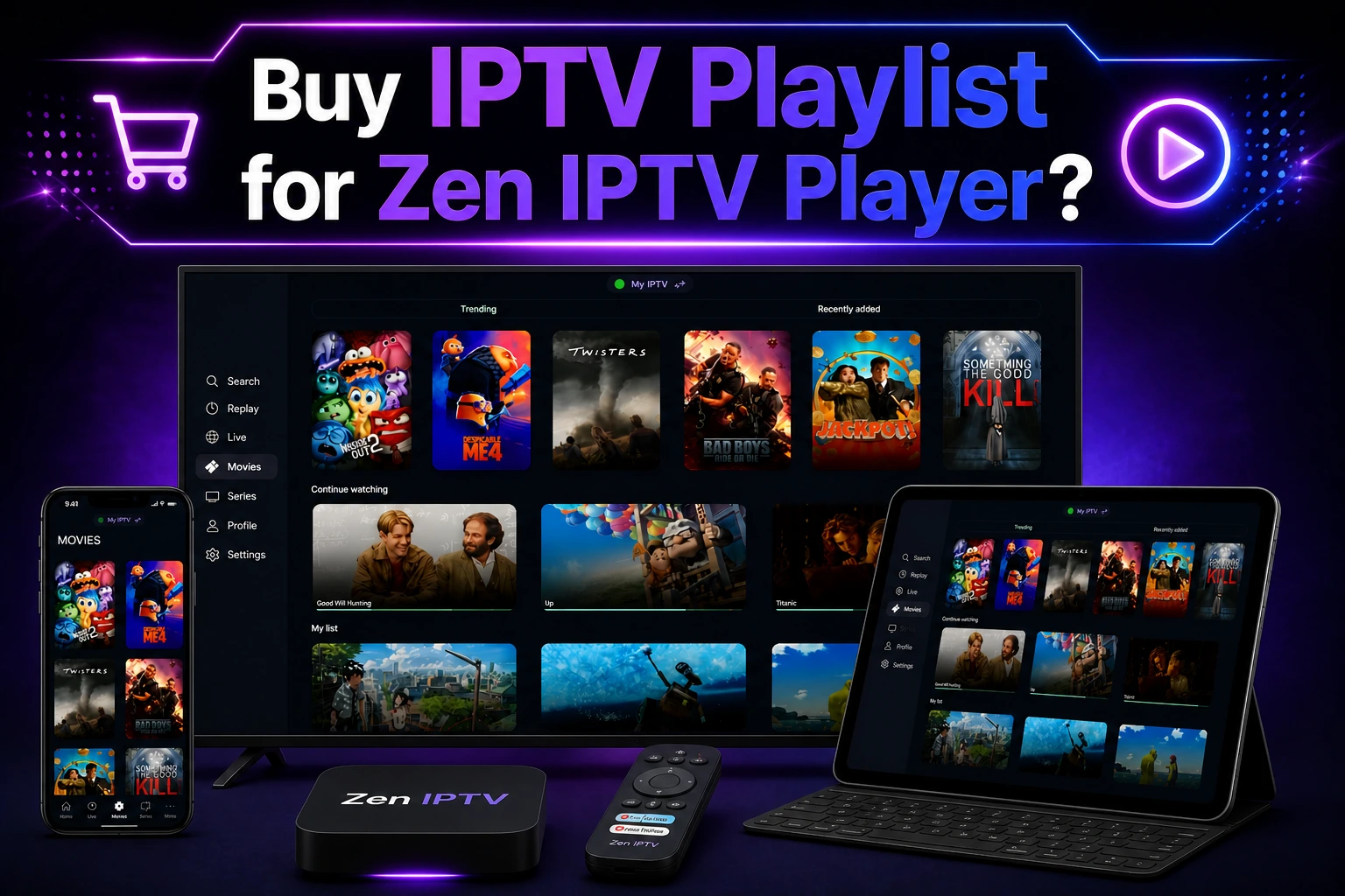 Buy IPTV Playlist for Zen IPTV Player